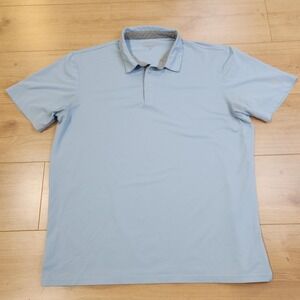 MAELREG Performance Polo Shirt Mens XL Blue Short Sleeve Lightweight Knit Golf